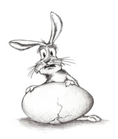 Hase mit Ei, © Irene Wanitschke, fotolia.com